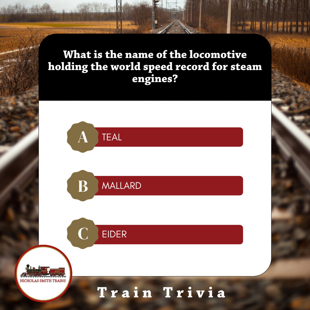 It’s train trivia time!... - Nicholas Smith Trains and Toys | Facebook