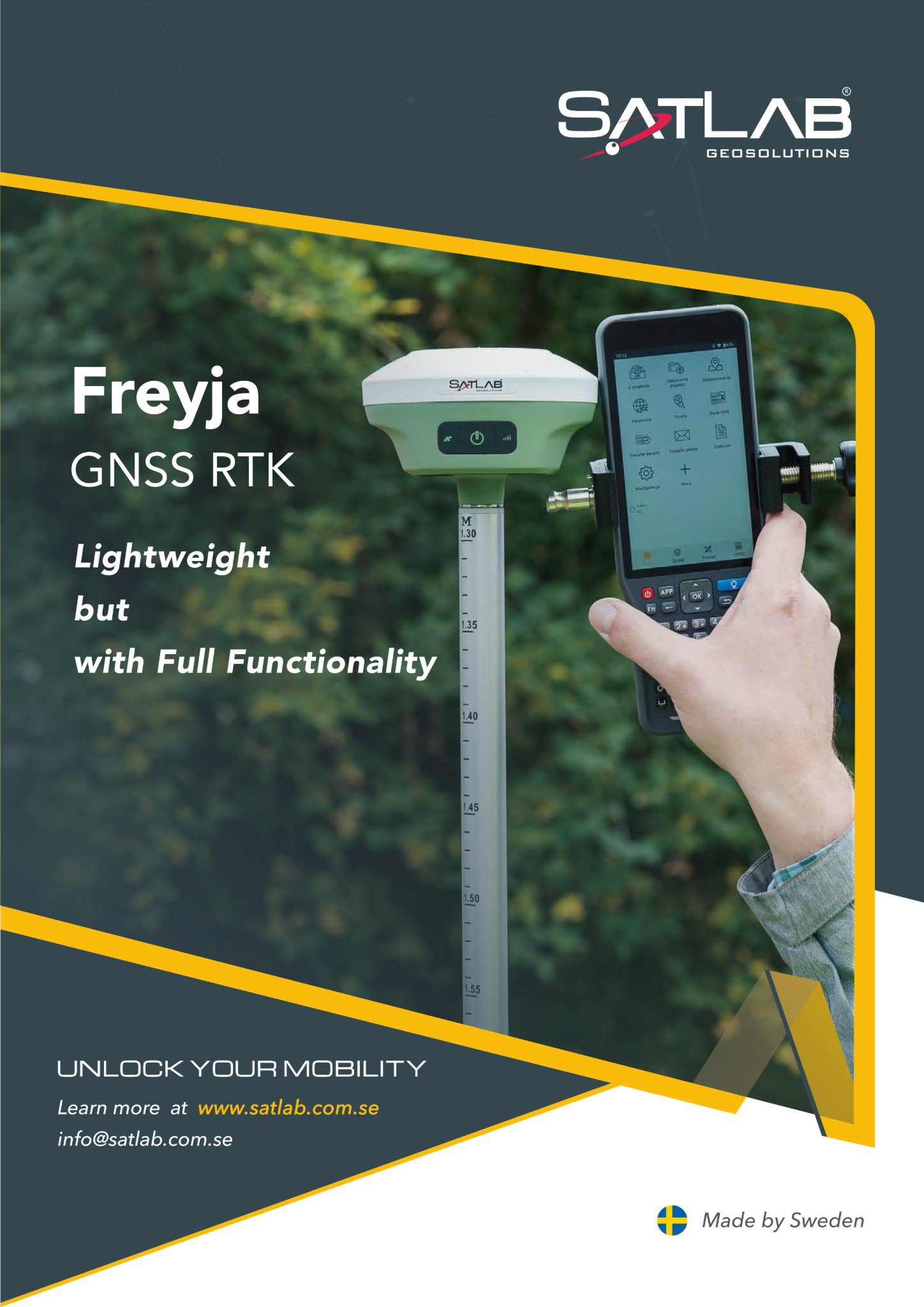 The Freyja GNSS receiver adopts a... - SatLab Geosolutions
