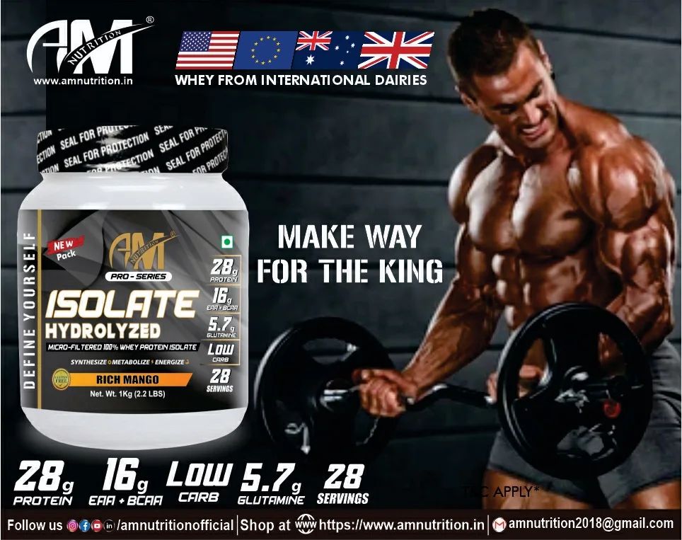 AM - ISOLATE HYDROLYZED MICRO-FILTERED 💯 WHEY PROTEIN ISOLATE AVAILABLE ...