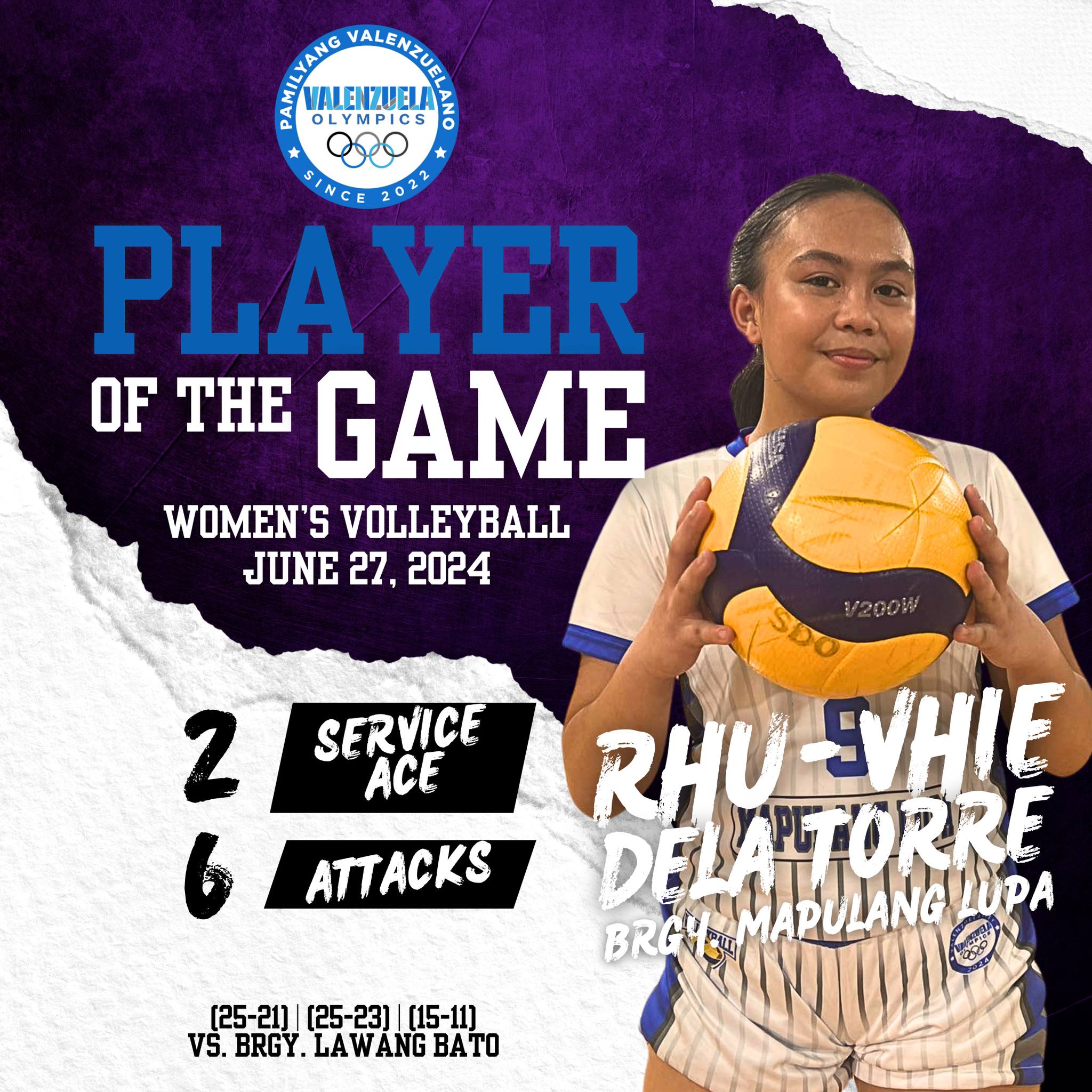 The WES - [WOMEN'S VOLLEYBALL] When I say Rhu, you say Vhie! Rhu! Vhie ...