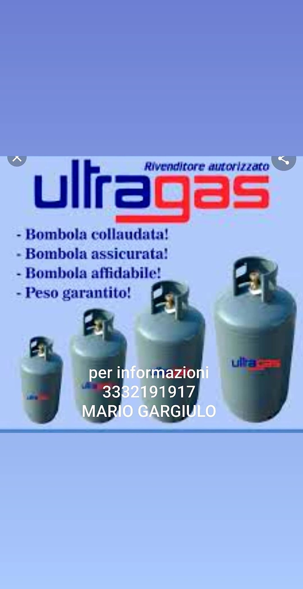 Regolatore Per Bombola GPL 37mbar Con Volantino, Modello R37HW, Marca Continental