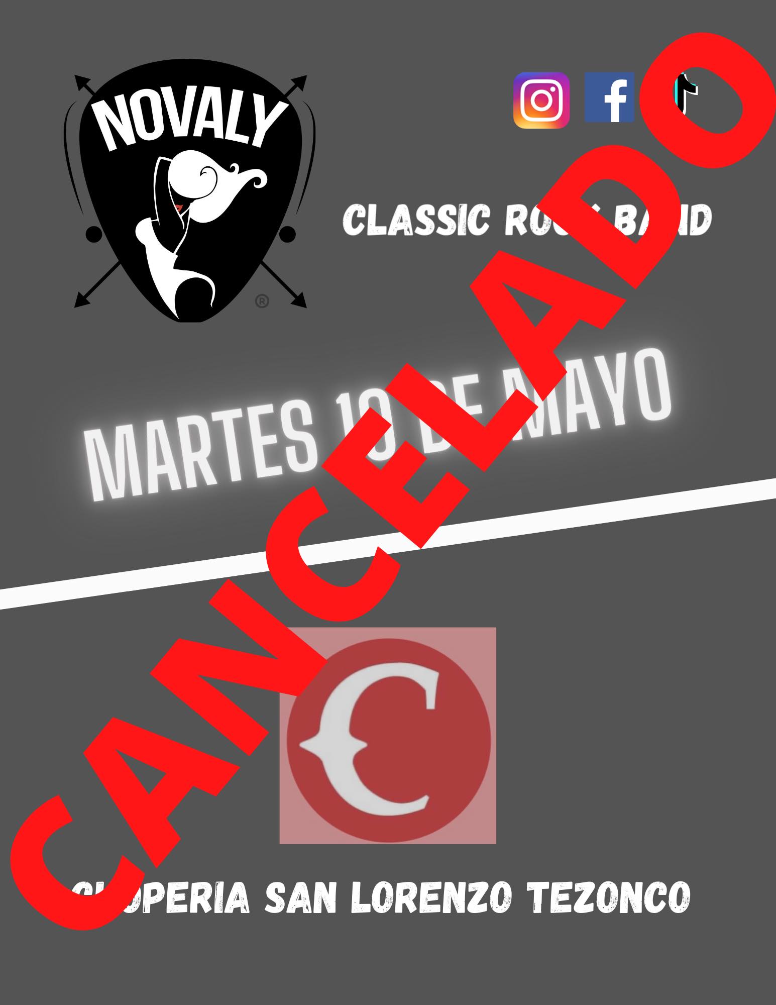 Novaly - 🚨Amigos, por motivos externos al grupo se ha cancelado el ...