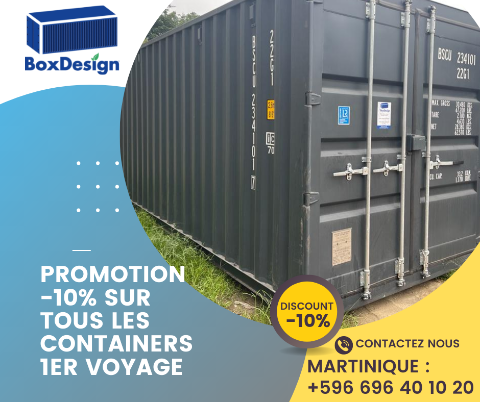 BoxDesign 972 - -10% sur tous les containers premier voyage Promotion ...