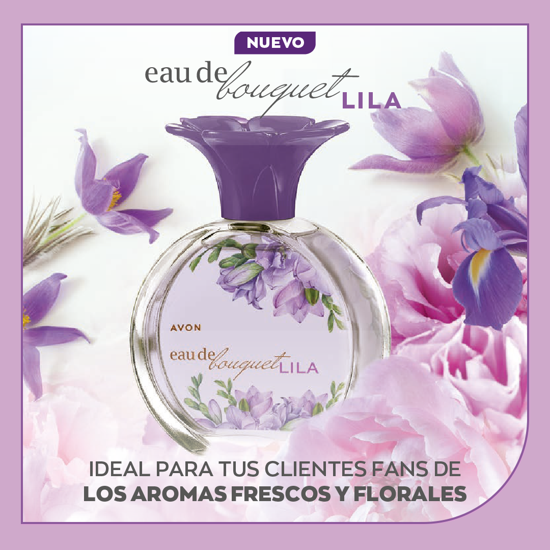 Avon ¡Conocé el nuevo Eau de Bouquet LILA! Este lanzamiento de