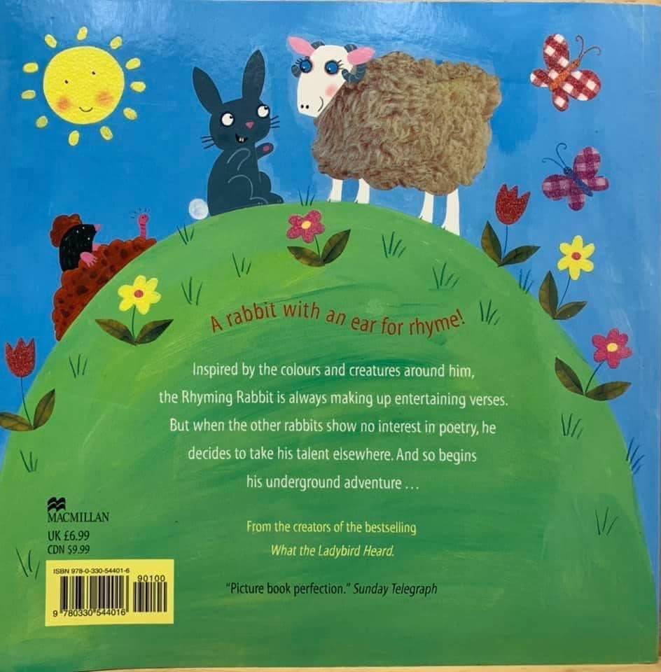 📚 ปกอ่อน สภาพดีมาก The Rhyming Rabbit 💌 เจ้ากระต่ายน้อยเป็นผู้รักบทกวี ...