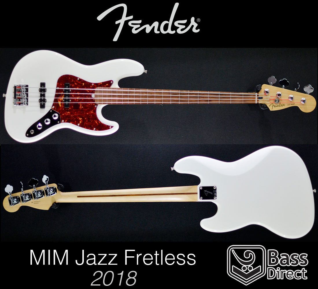 Mint 90's MIM Fender fretless jazz bass for $675