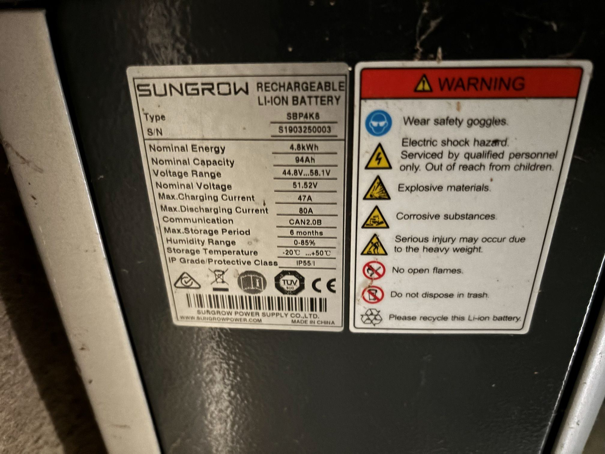 Can old Sungrow battery system be expanded?