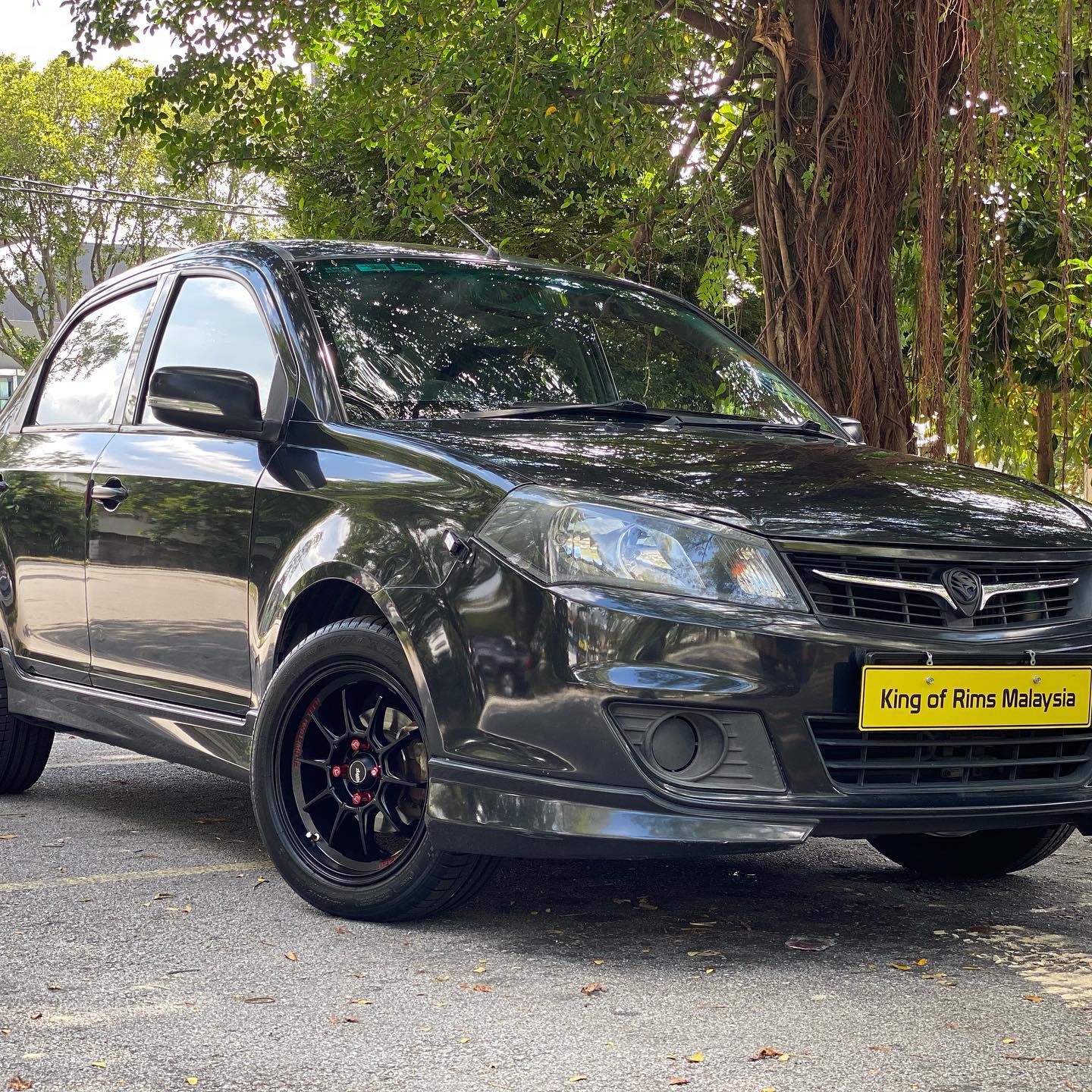 Proton Saga with New 15 inch... - King of Rims Malaysia