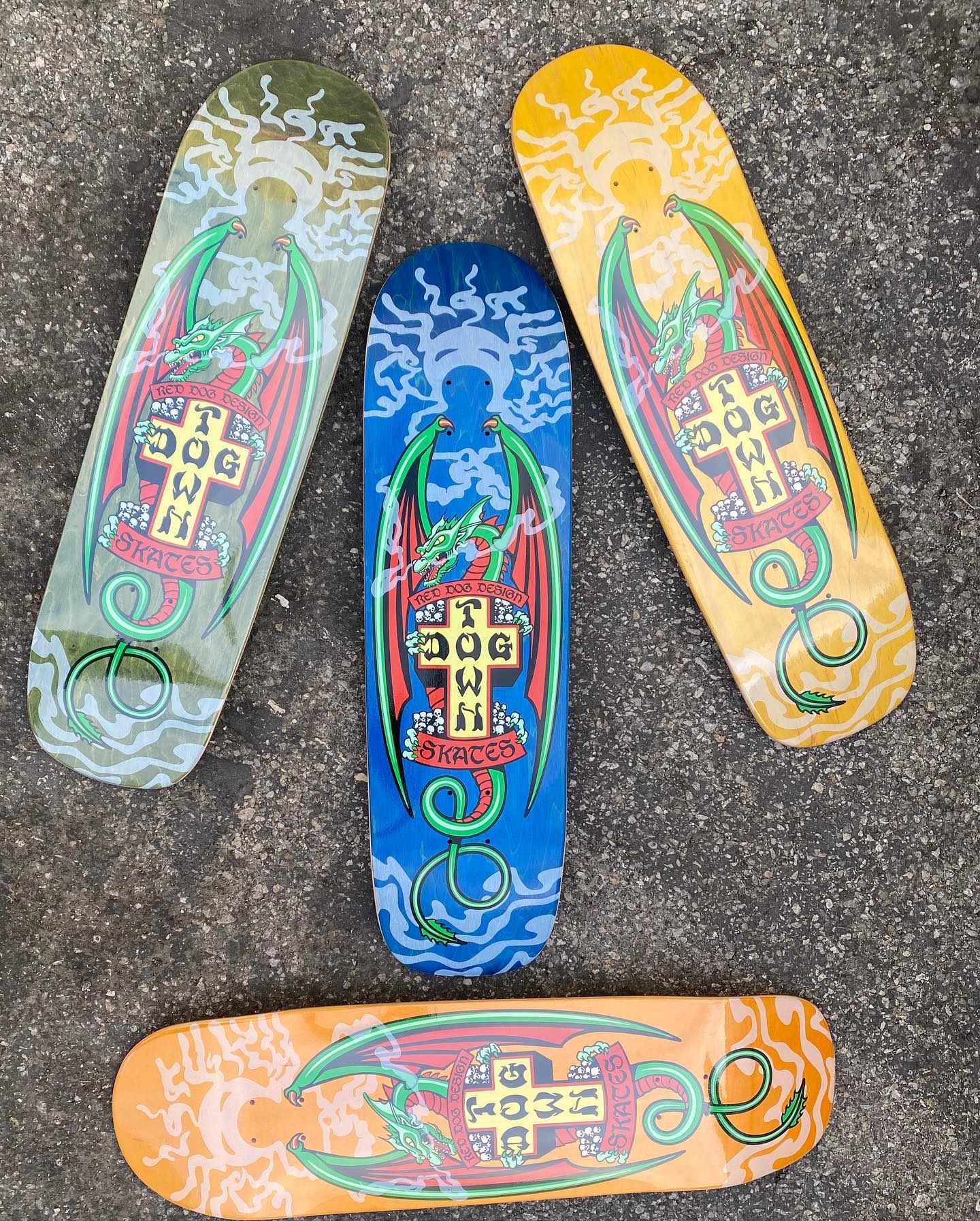 Red Dog skateboard by Dogtown
