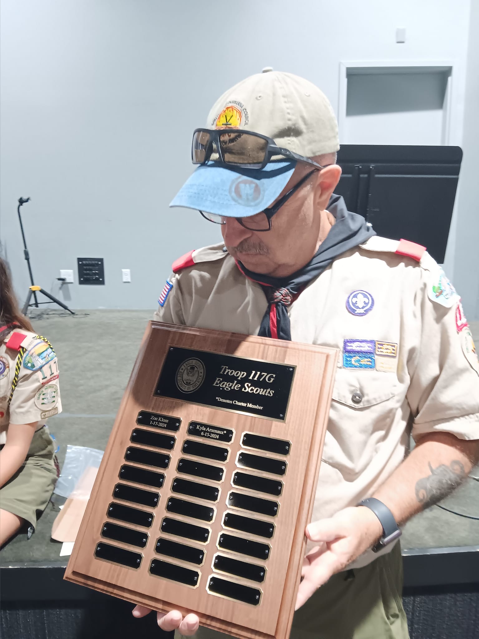 BSA Troop 117G - Mr. John presented the Troop with our...