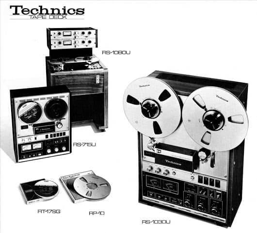 TECHNICS RS-1080U, RS-715U and RS-1030U – enviable open reel to