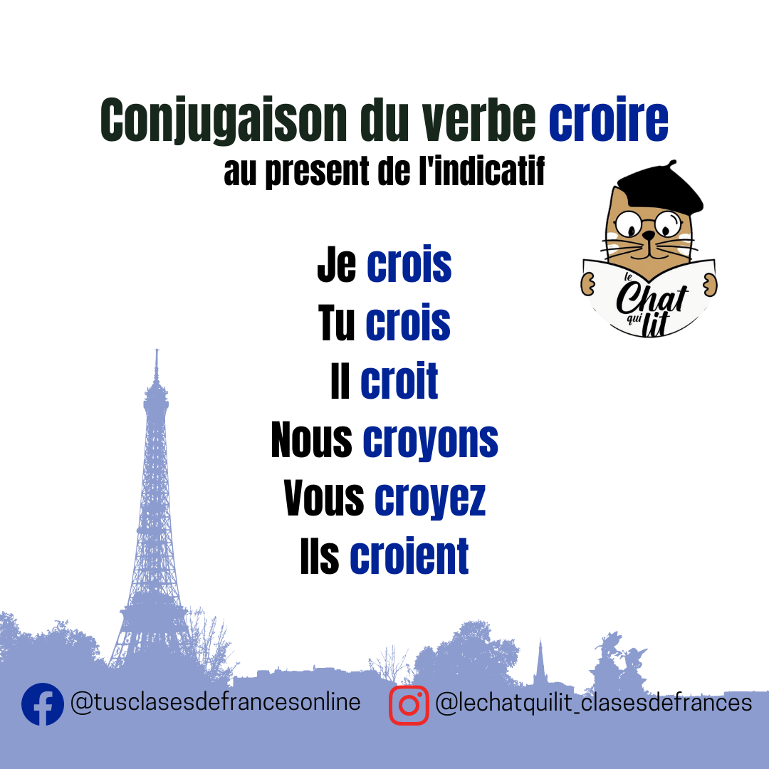 Verbe Croire Au Present De L Indicatif