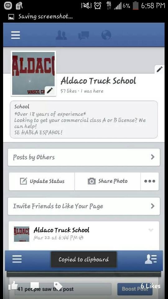 Aldaco Truck School | Wasco CA