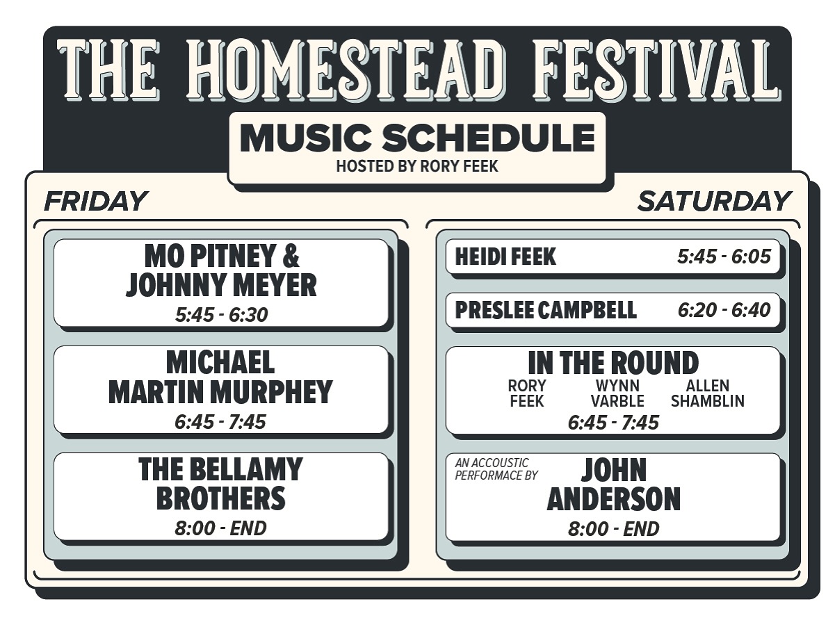 The Homestead - Who are you most excited to see perform at the 2024 ...