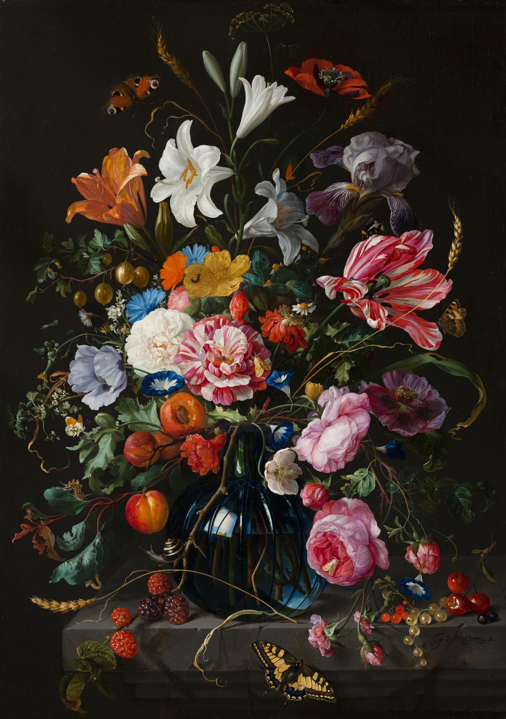 Compared to flower still-lifes of the early seventeenth century