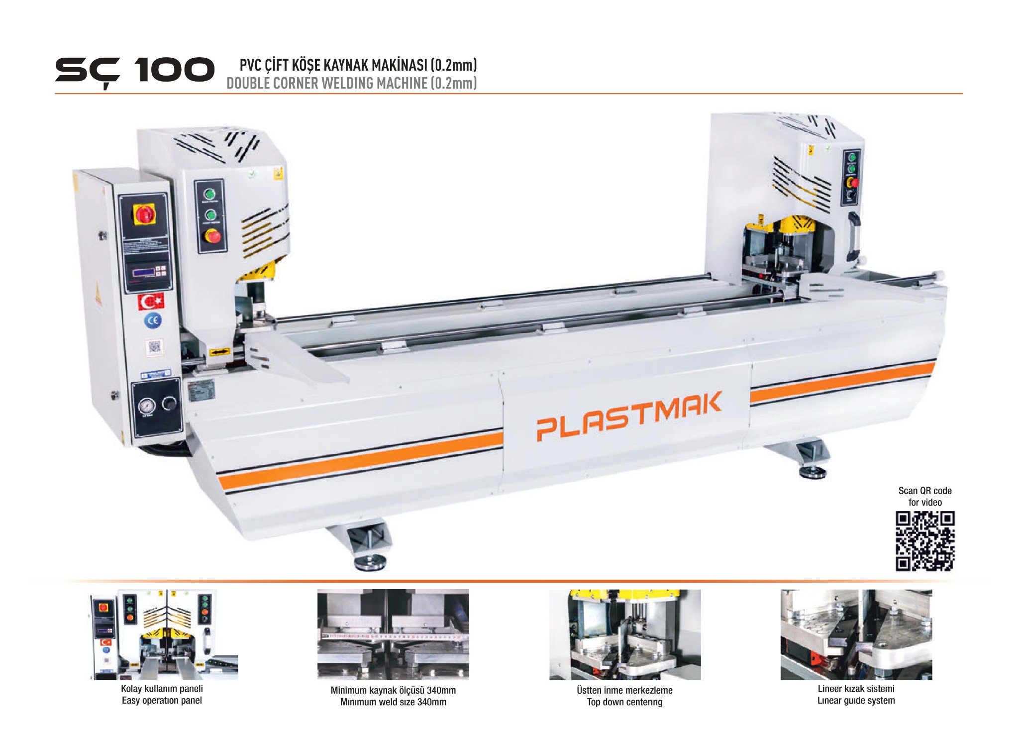 PVC DOUBLE CORNER WELDING... - Plastmak Machine Turkey