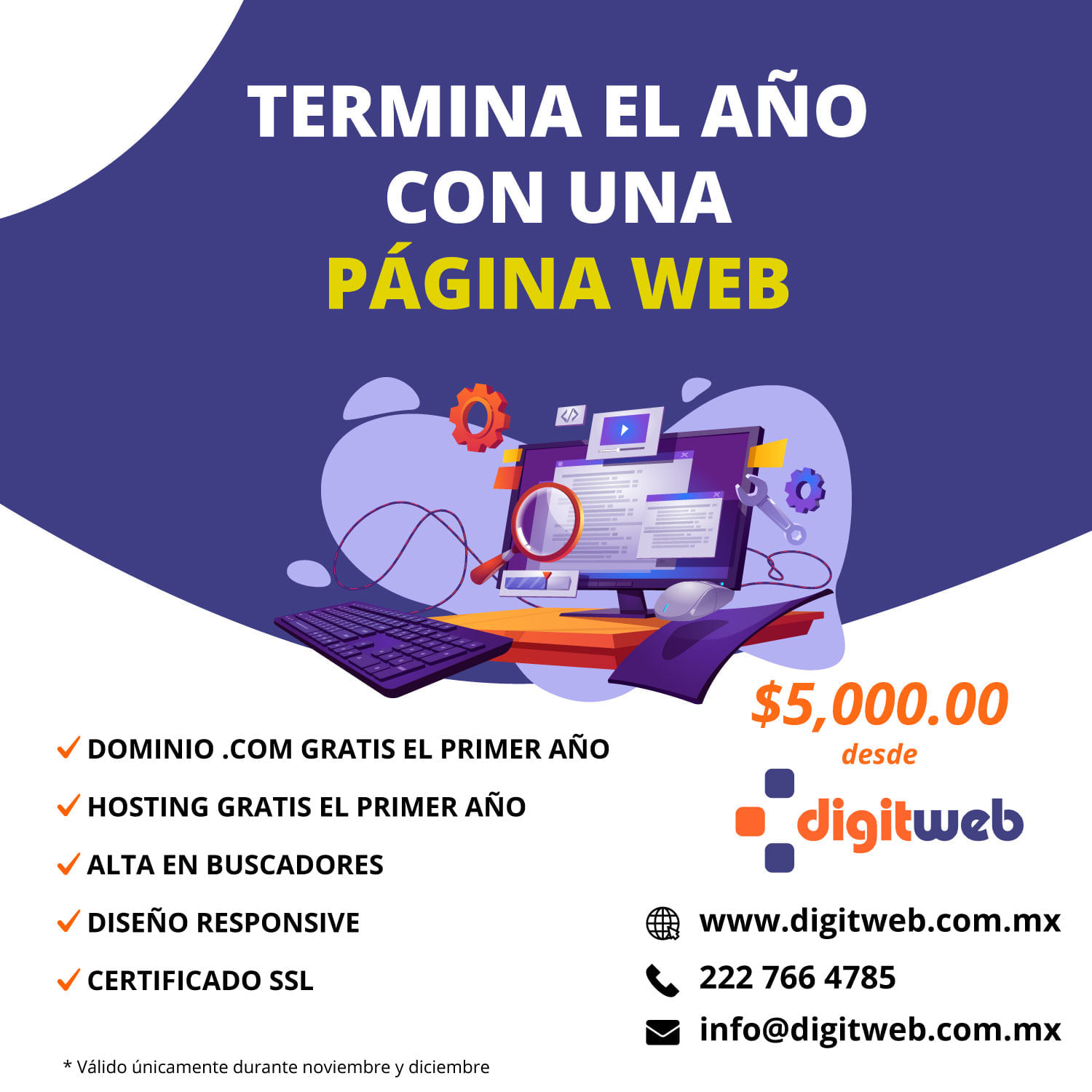 👉 Termina el año con una... - Digitweb - Diseño Web Puebla | Facebook
