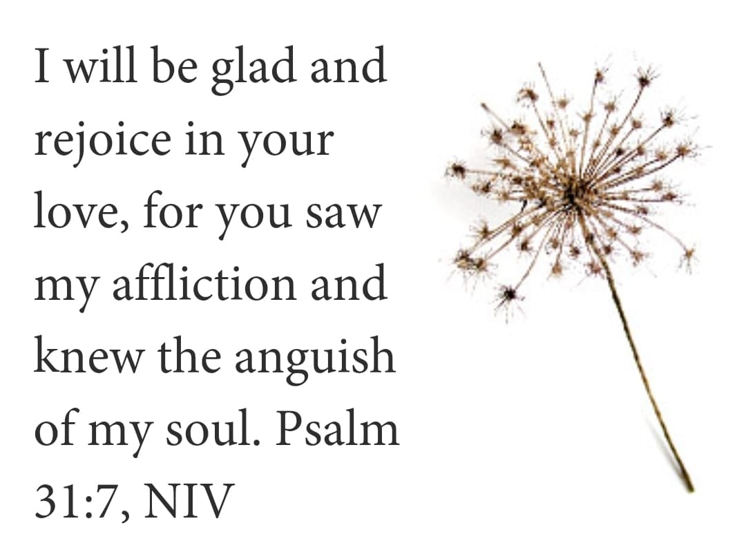 PrayerFaith - I will be glad and rejoice in your love, for...