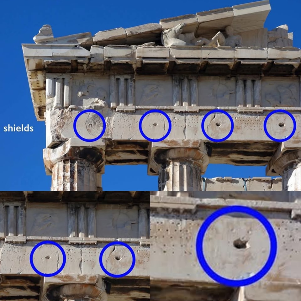 Oh My Greece - 🔵🏛The Holes in the Acropolis: A Connection to Alexander ...