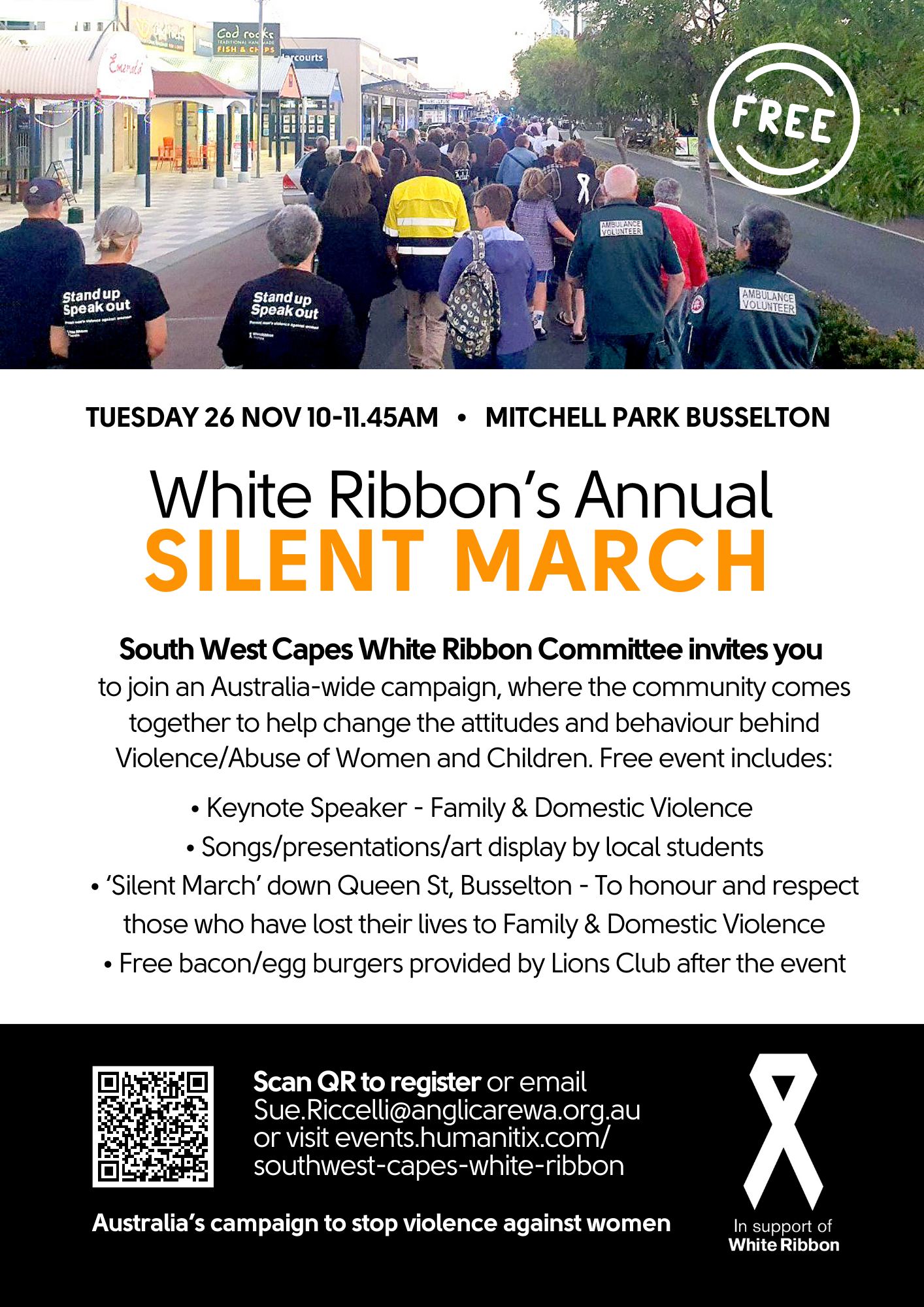 Anglicare - South West Capes White Ribbon Committee invites you to join ...