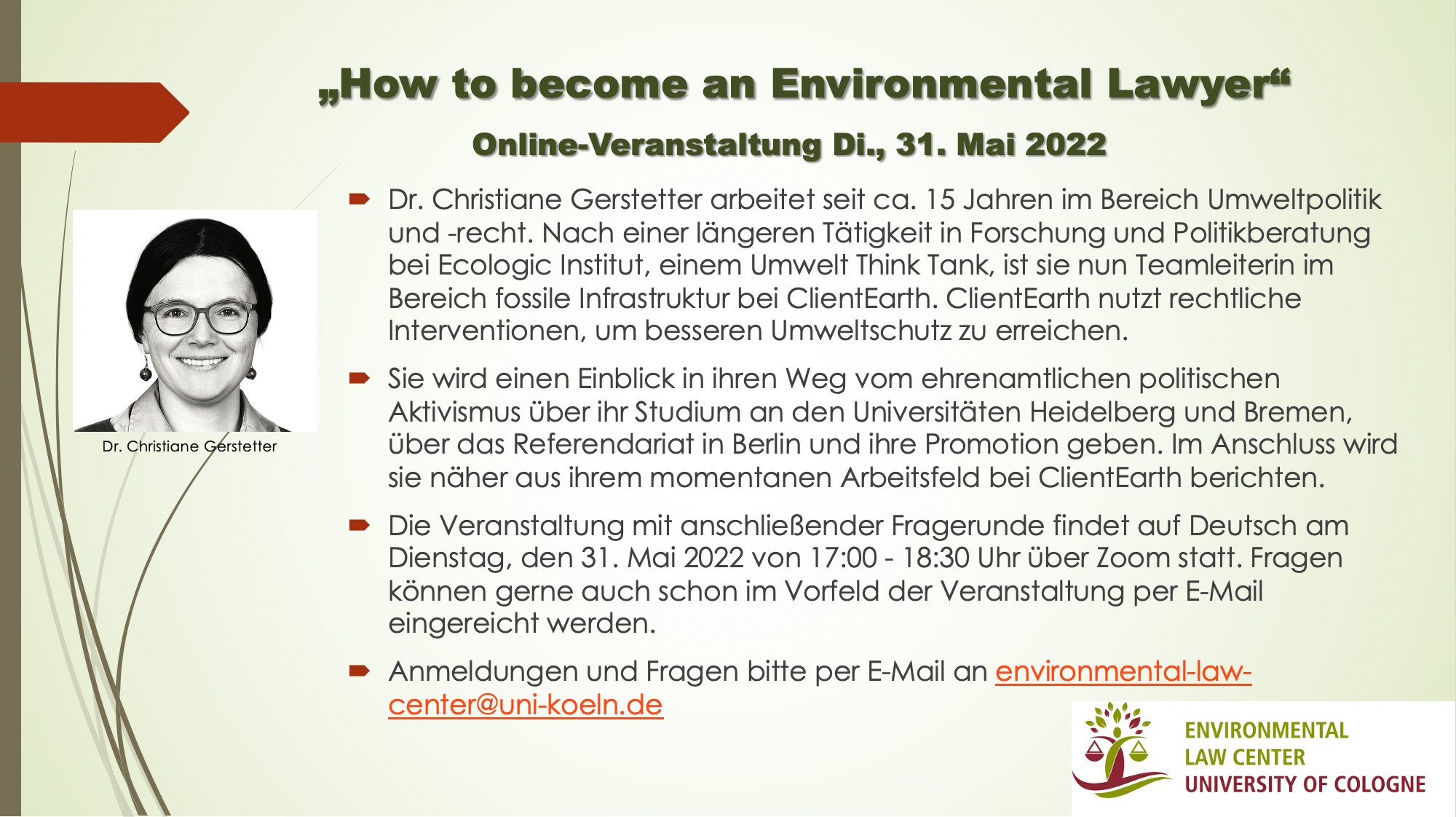 Environmental Law Center University of Cologne