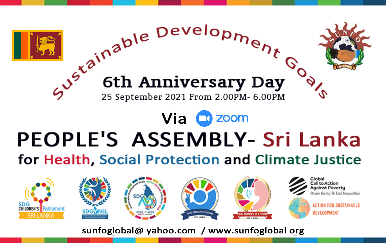 SUNFO Global/GCAP... - Global Call To Action Against Poverty