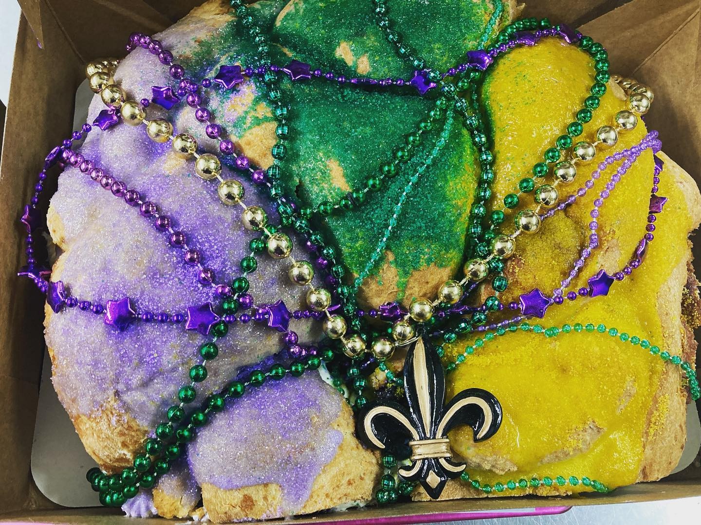 Our first king cake of 2022 !! We are... - Vernele's Bakery