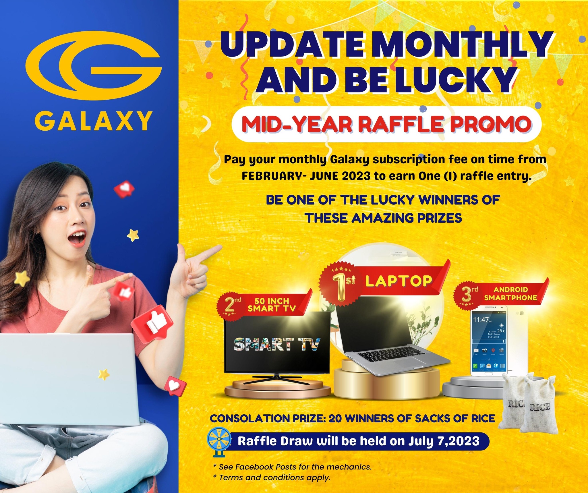 UPDATE MONTHLY AND BE LUCKY... - Galaxy Cable Corporation | Facebook