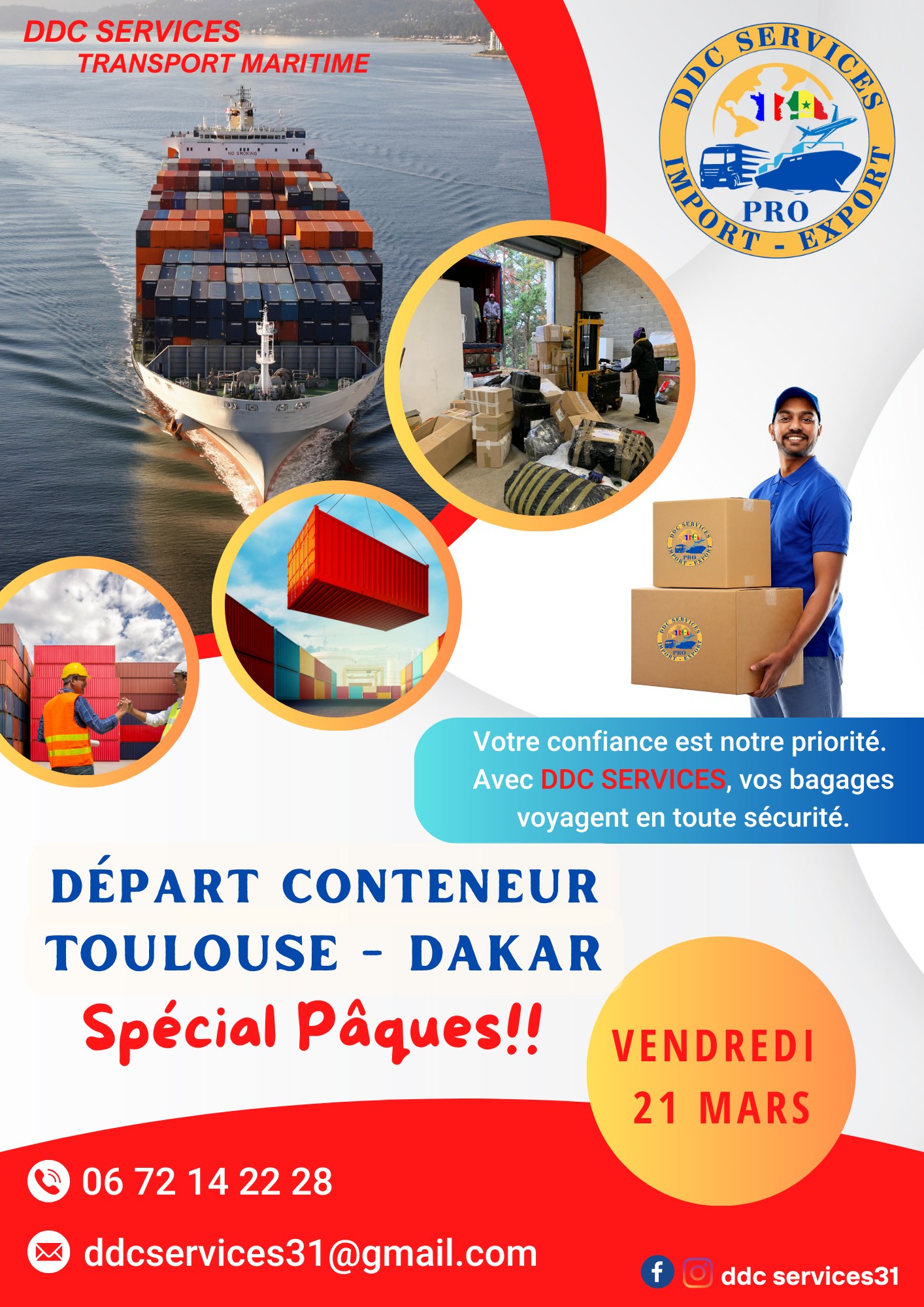 DDC services31 - #Départ_Conteneur - #Spécial_Pâques ... | Facebook