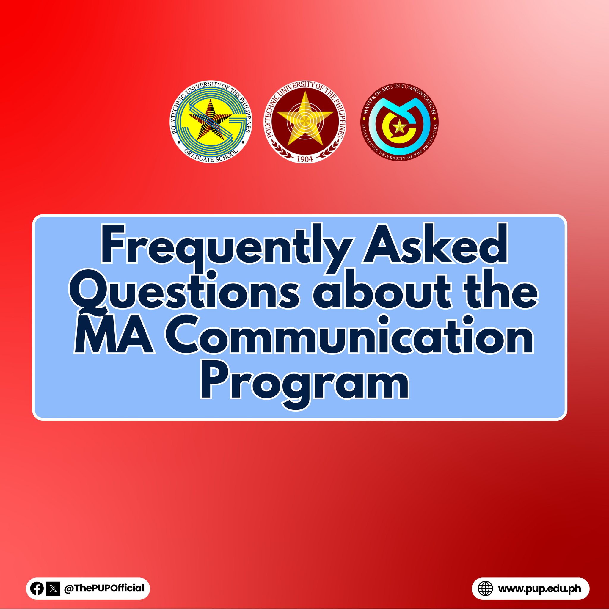 PUP Master of Arts in Communication Program