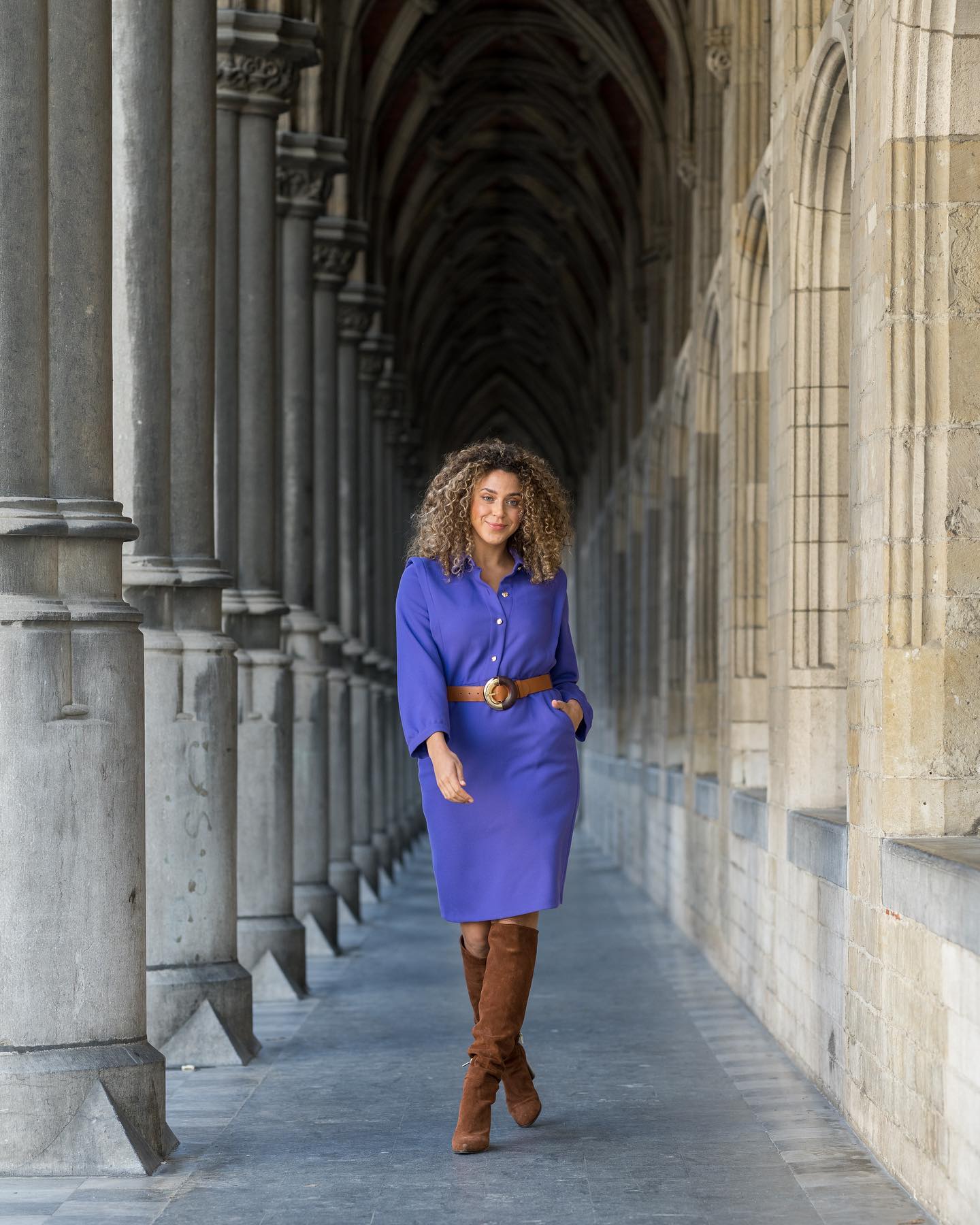 purple dress brown boots The best fall dresses are sure to add a bit of joy to your seasonal wardrobe, like this one 💜🙌🏻 #CarolineBissLadies Reviews Category: Clothing bridesmaid dresses rust orange Size:12/14 w/ 12