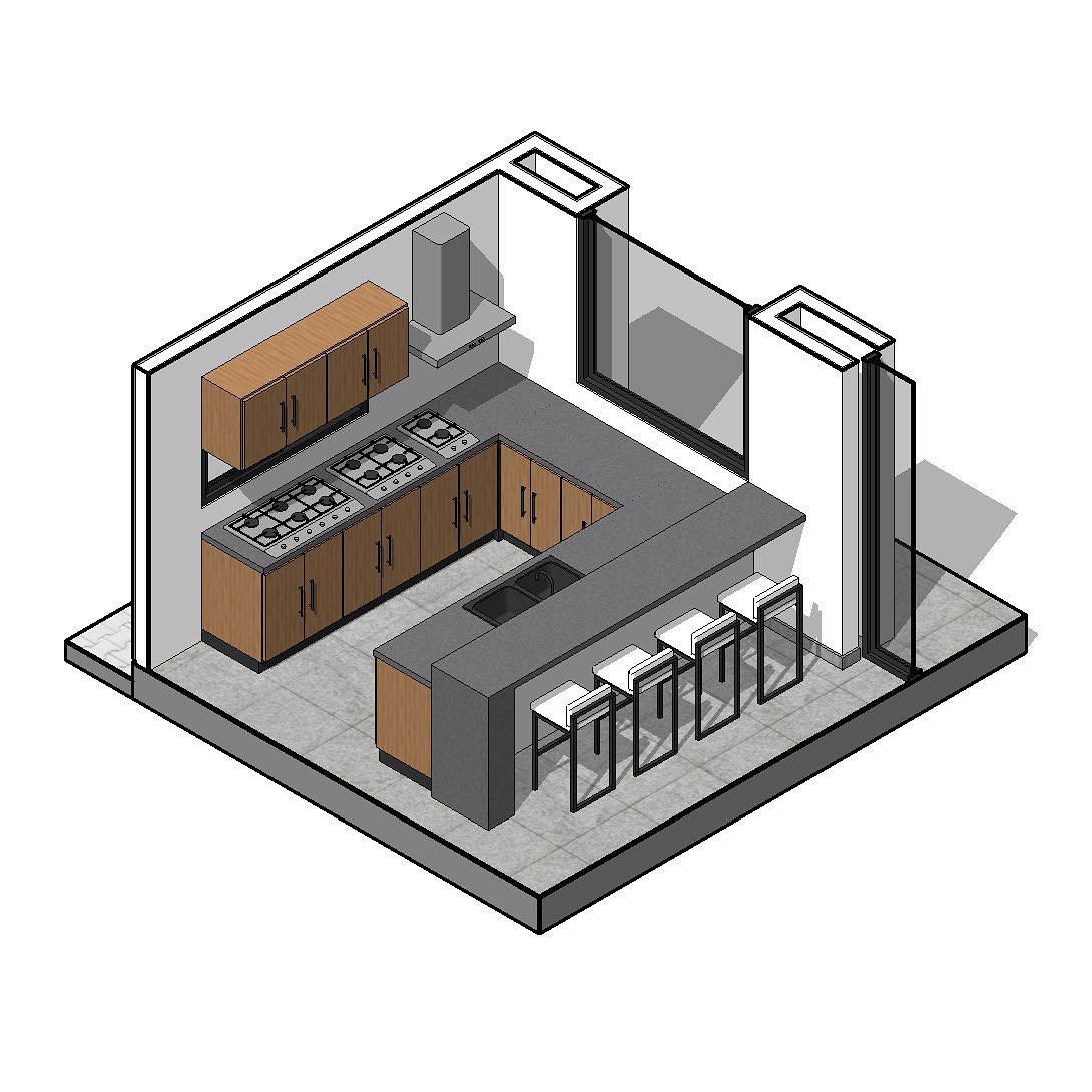 Gabinetes De Cocina Revit Traditional Revit Kitchen Family With
