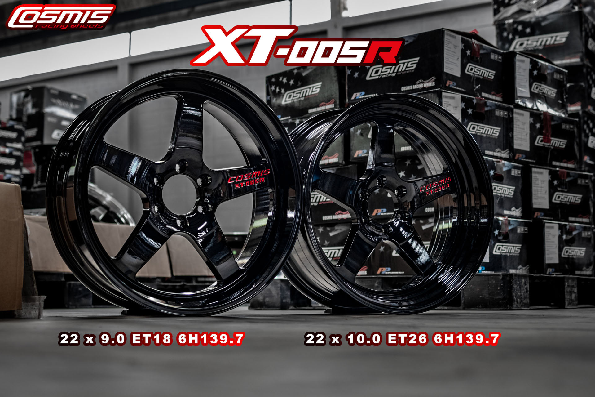 PPsuperwheels - XT-005R ดำเงา หยอดแดง โคตรของความหล่อ...