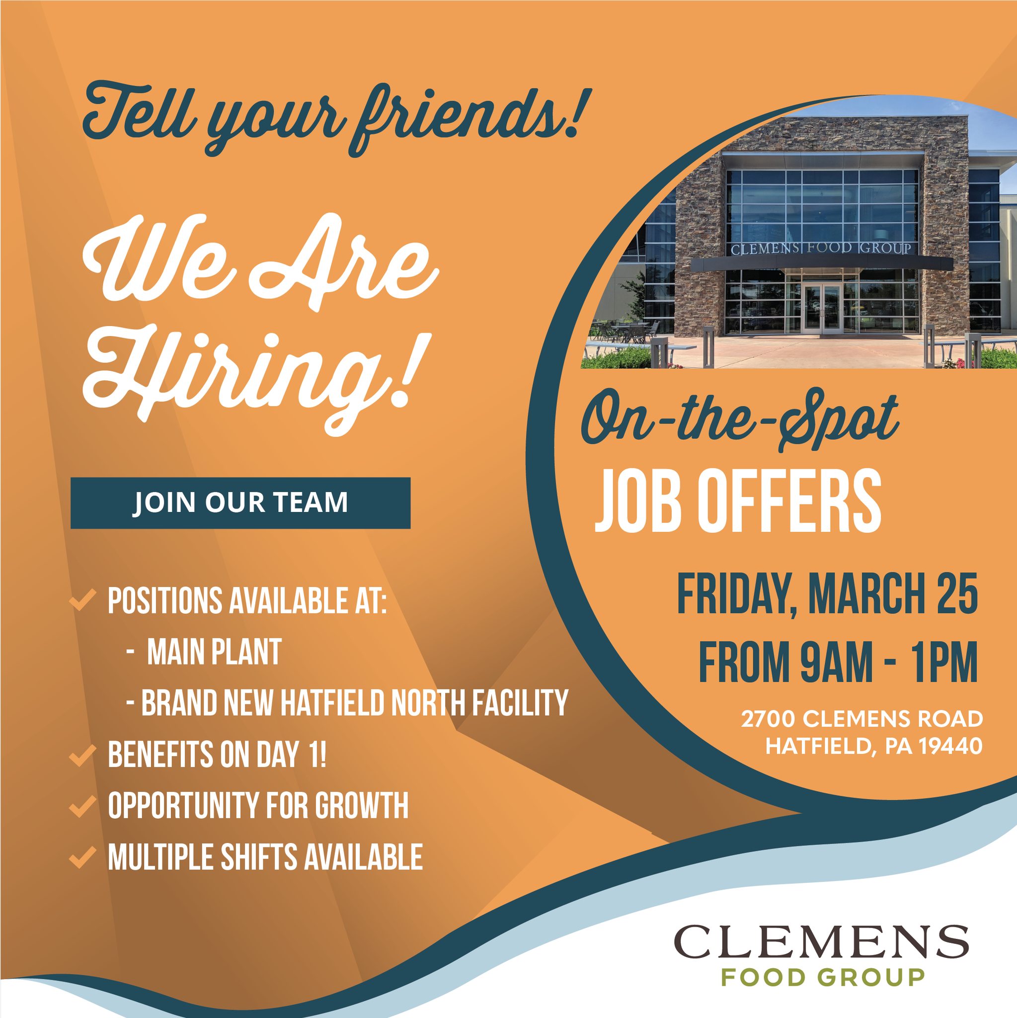Clemens Food Group - #ClemensFoodGroup is back with another hiring ...