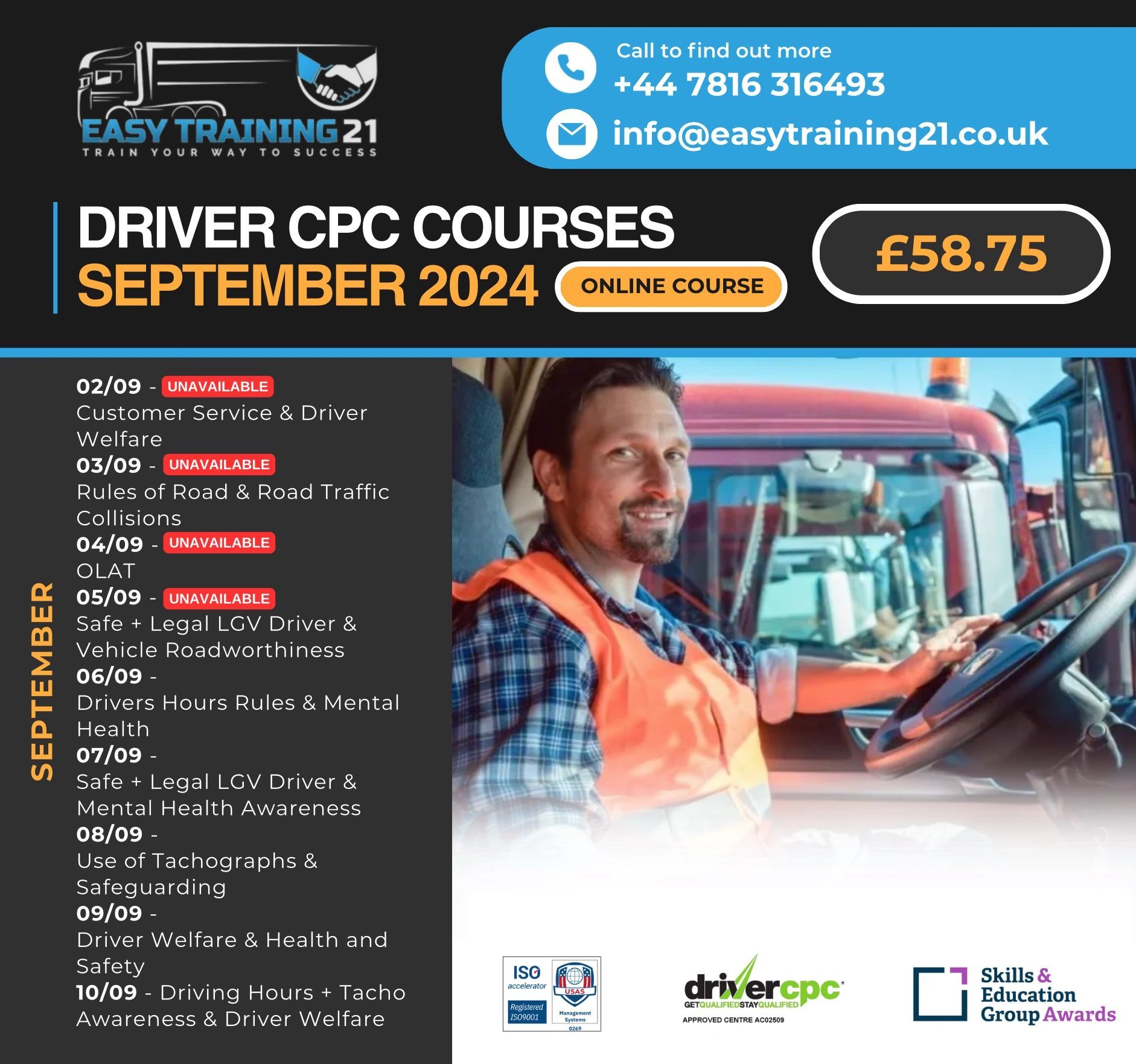 EasyTraining - Attention all professional drivers! 🚛 Get ready for our ...