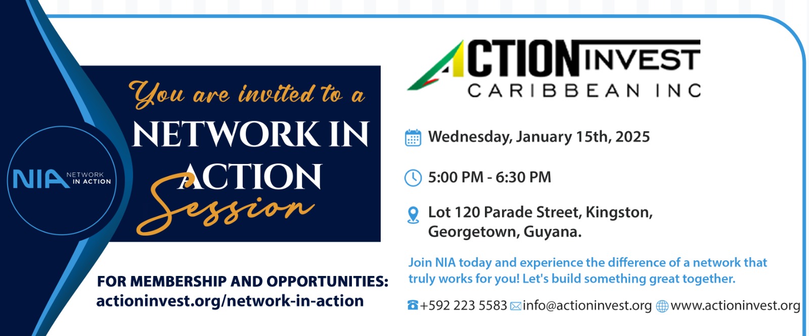 Network In Action's January 2025 Event