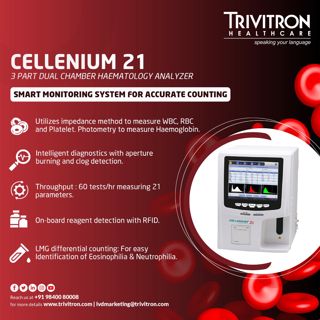 Trivitron’s Cellenium 21 is a fully... - Trivitron Healthcare
