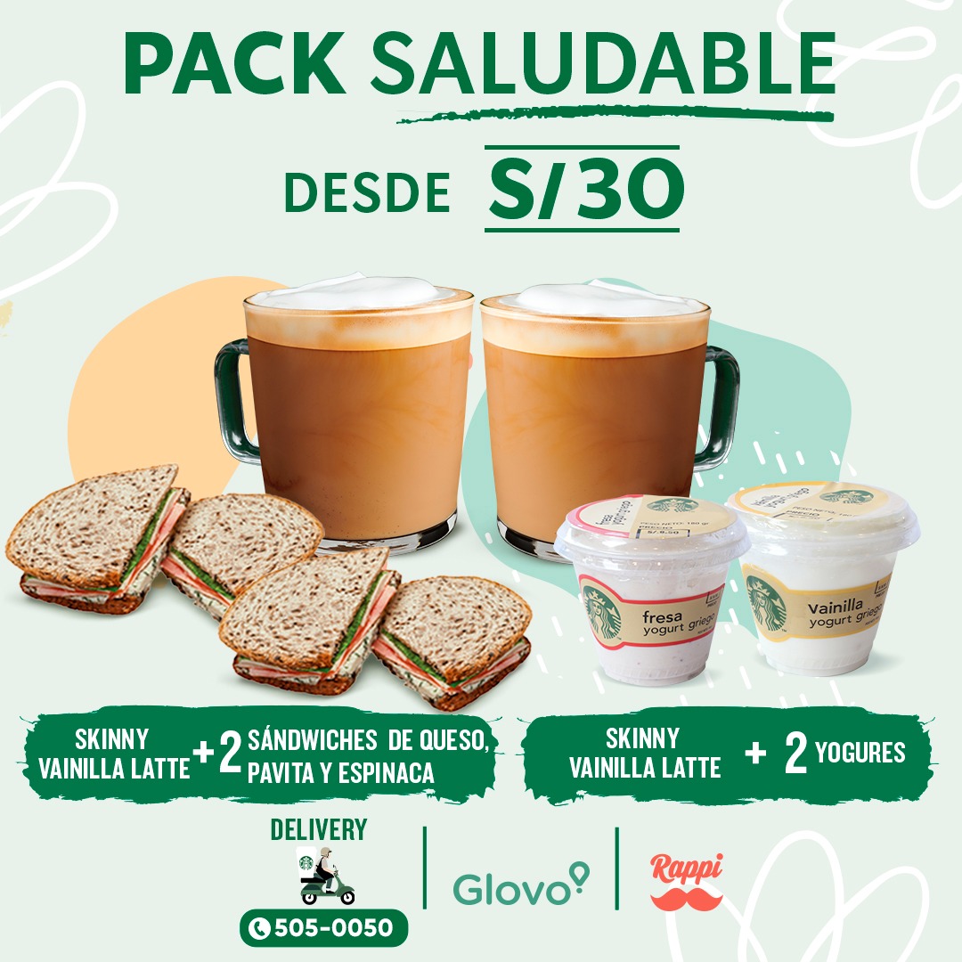 Starbucks - 🙌 ¡Nuevo Pack Saludable! Escoge tu opción preferida y ...