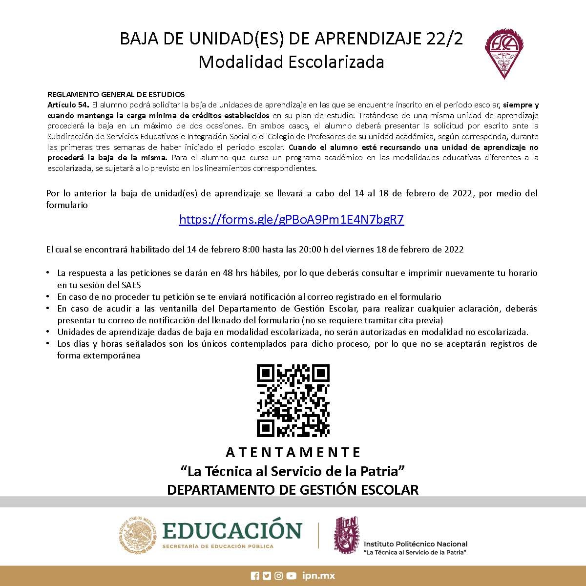 ESCA SANTO TOMÁS OFICIAL - Llena tu formulario y da de baja tus ...