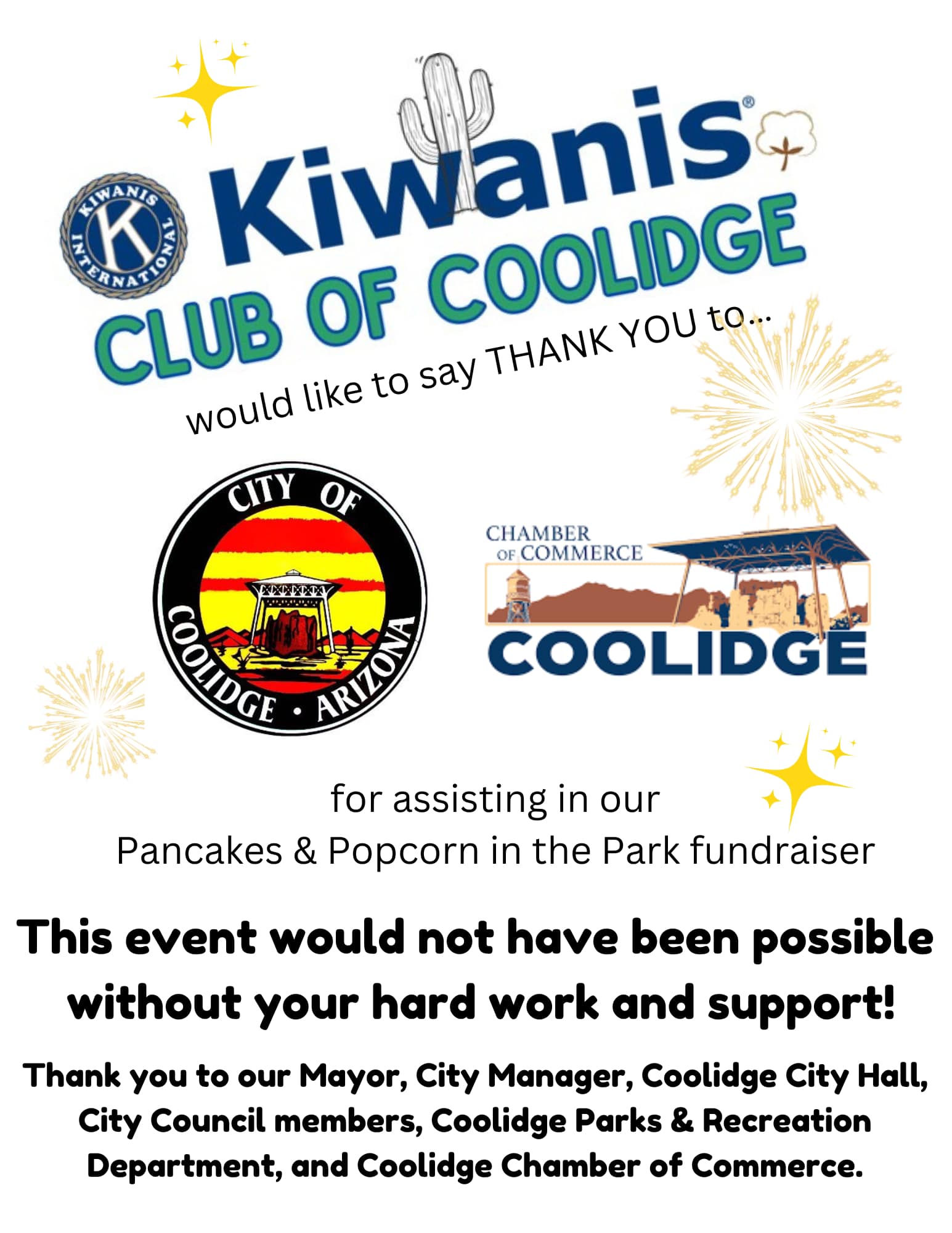 Kiwanis Club of Coolidge, Arizona