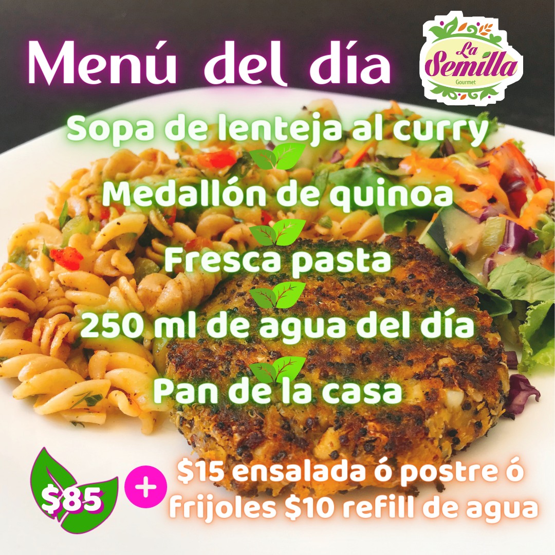 La Semilla - 🌞El menú de hoy es rico en nutrientes, tiene... | Facebook