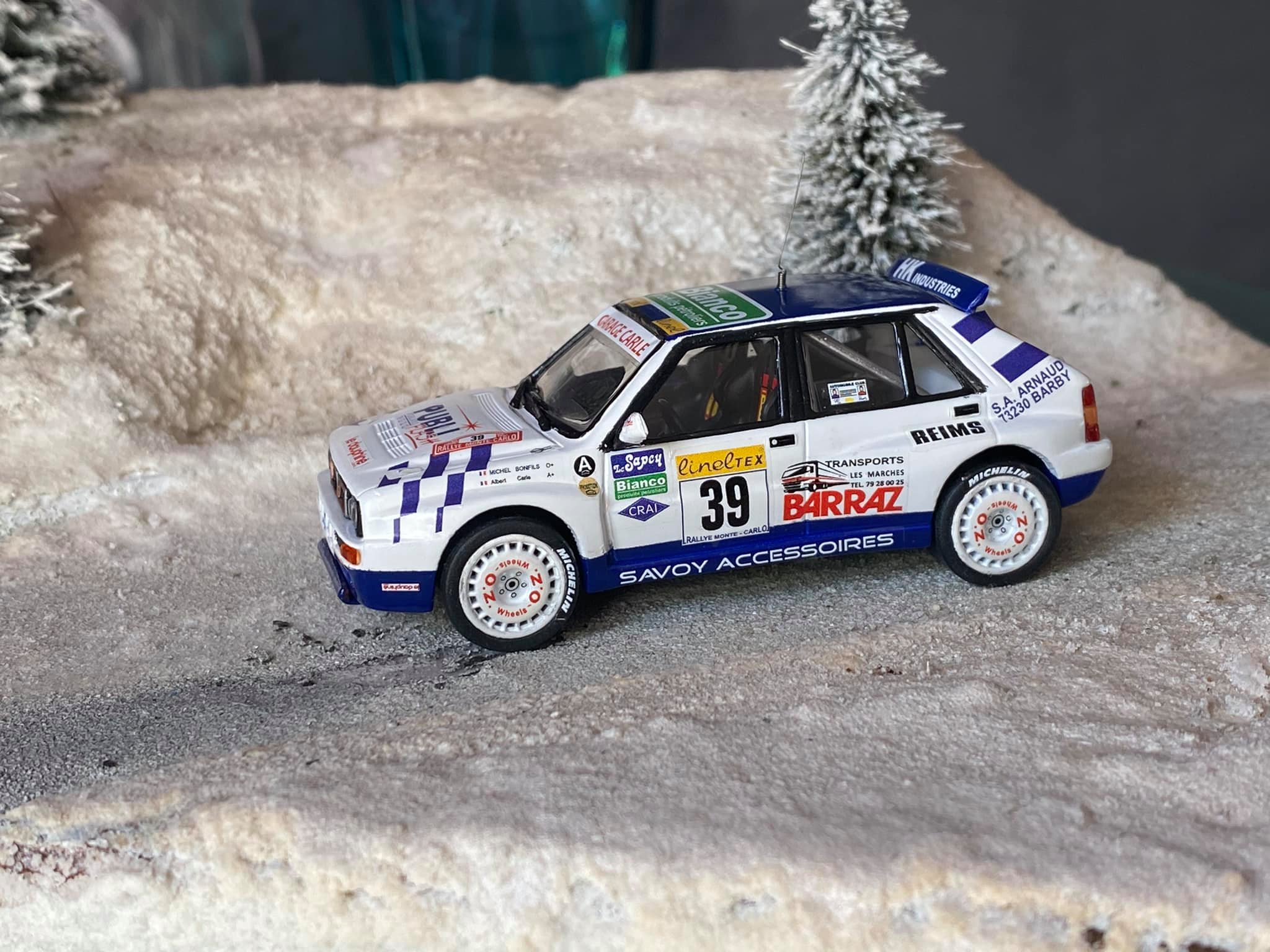 Autocollant Décalcomanie 1/43 Lancia Delta #15 Rally WRC Monte-Carlo 1996 - Neuf