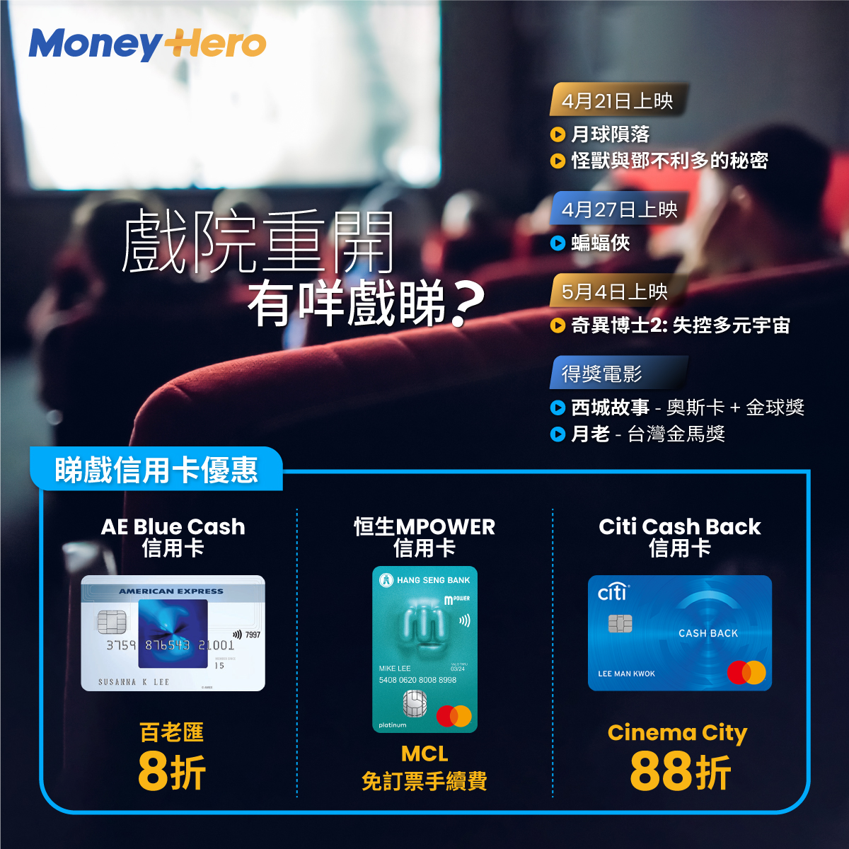 MoneyHero - 【戲院回歸！🎞️】自一月以來唔少荷里活大片🎥已經喺世界各地上映，相信大家都避劇透避咗好耐🙈🙉！... | Facebook