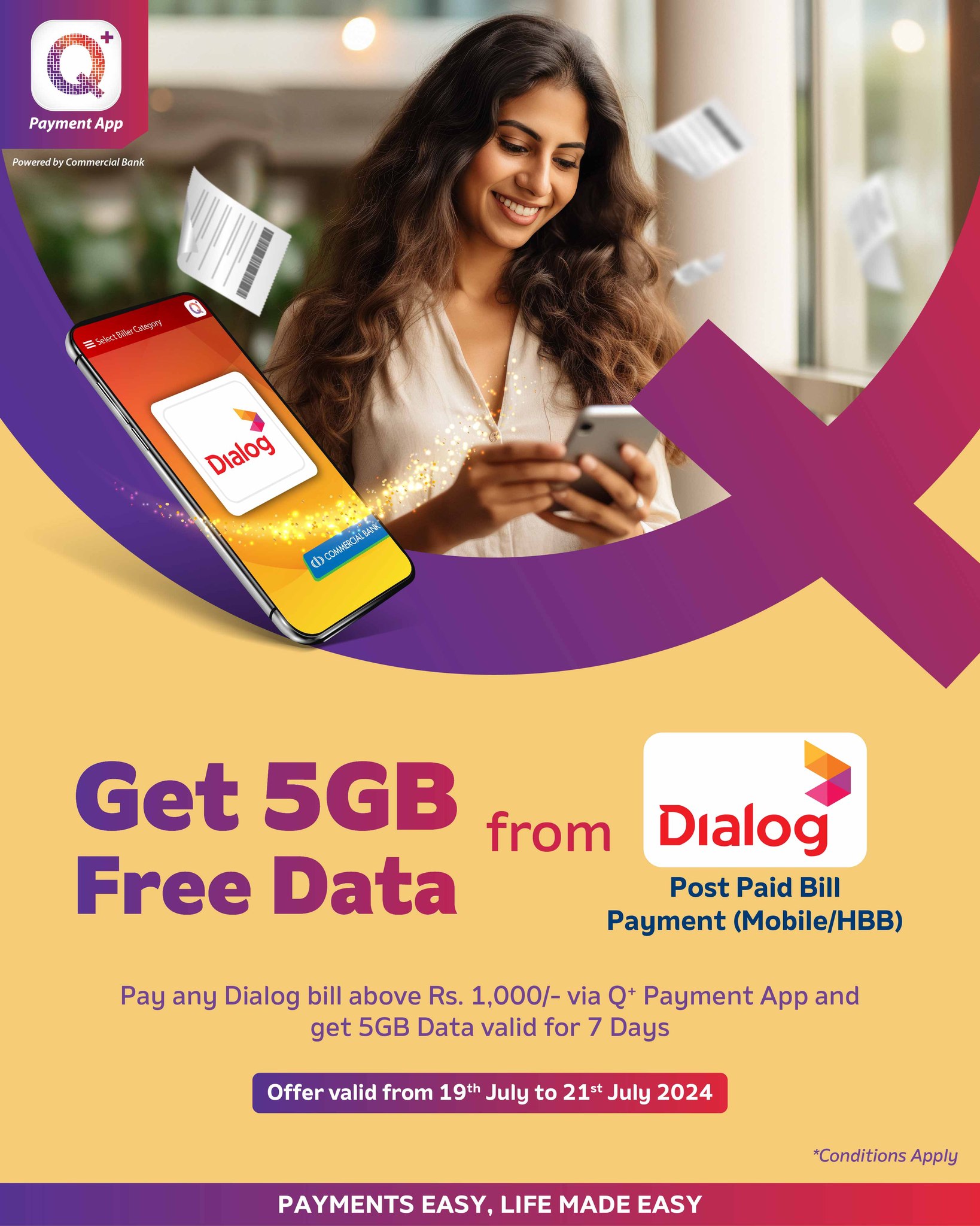 Q+ Payment App - Get 5GB Free Data with Q+ Payment App!...