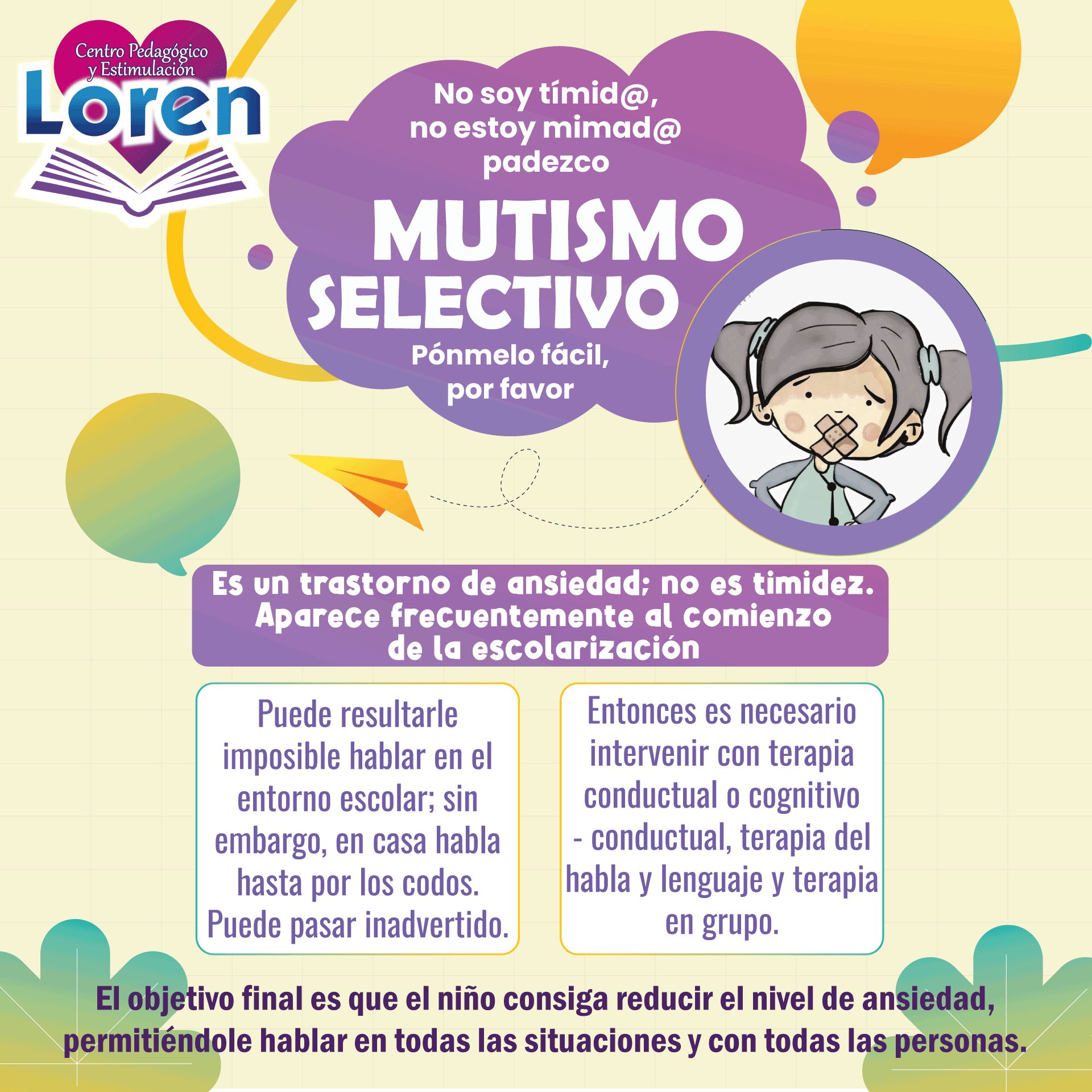 Loren - 🌟 Mutismo Selectivo: Comprensión y Apoyo 🌟 ¿Sabías que el ...