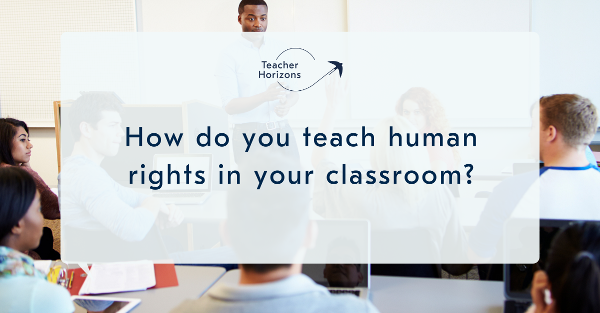 It's International Human Rights day and... - Teacher Horizons