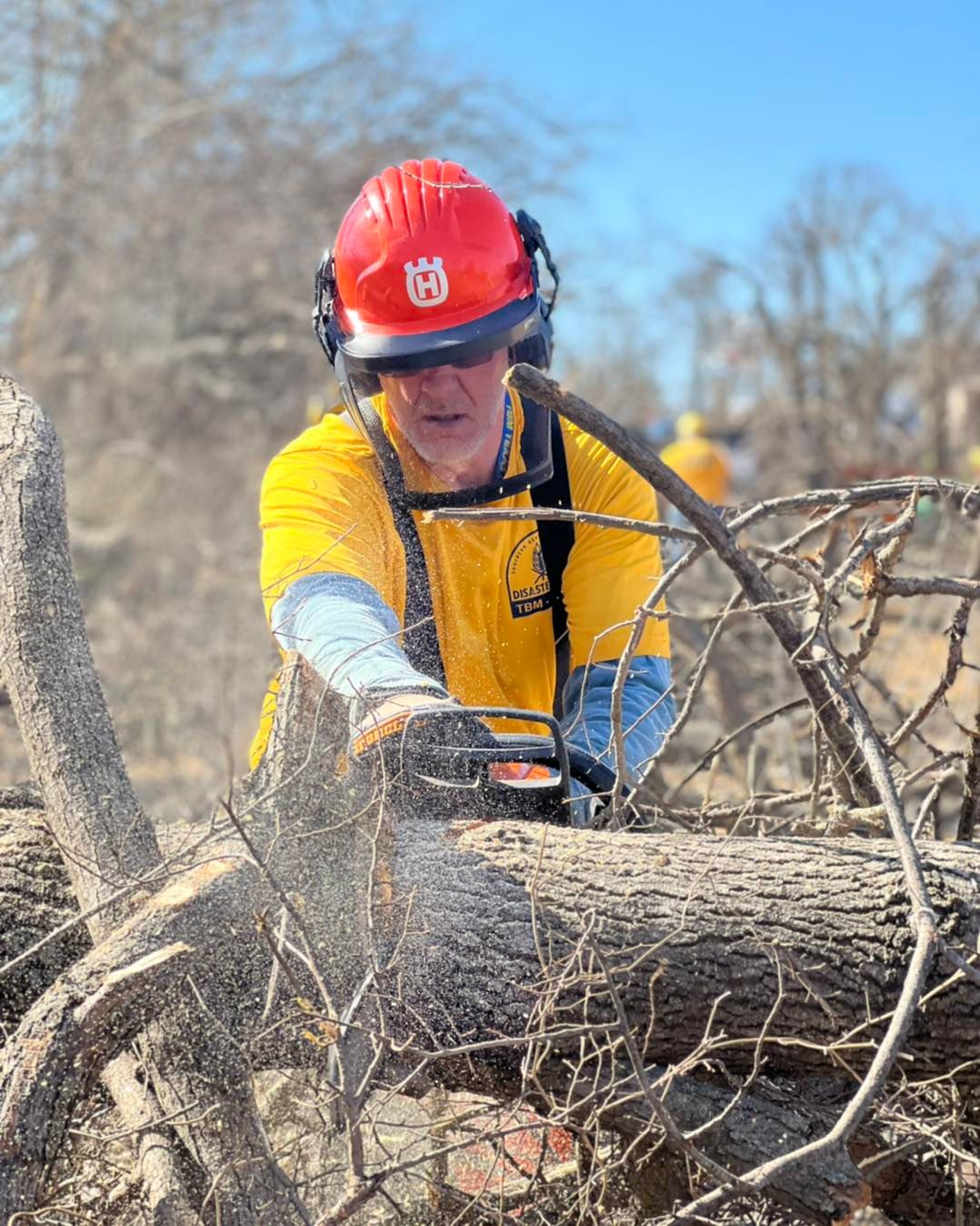 TBM chainsaw teams are clearing the... - Texans on Mission