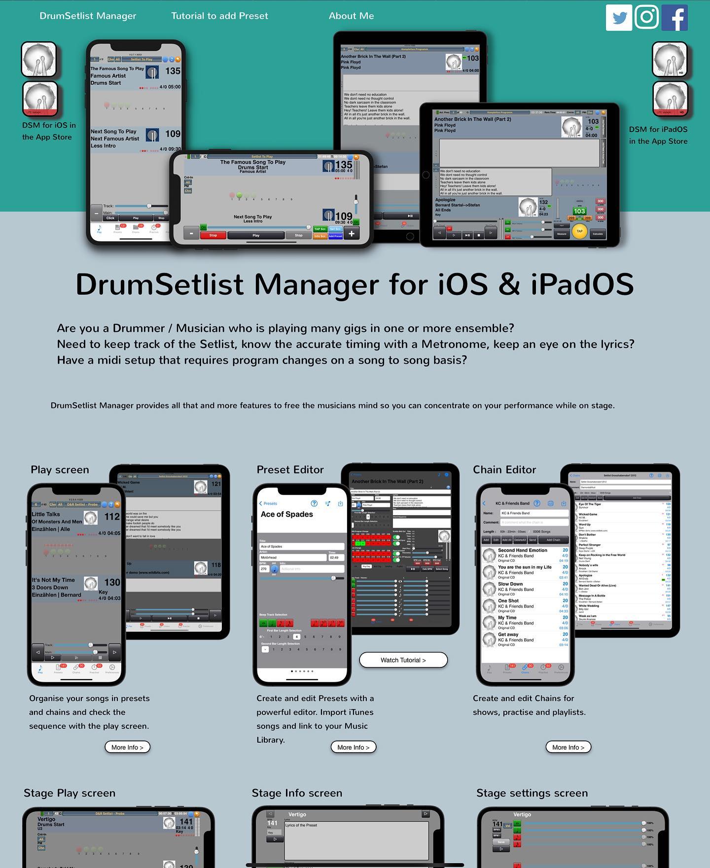 My App DrumSetlist Manager got a new... - Drumsetlist Manager