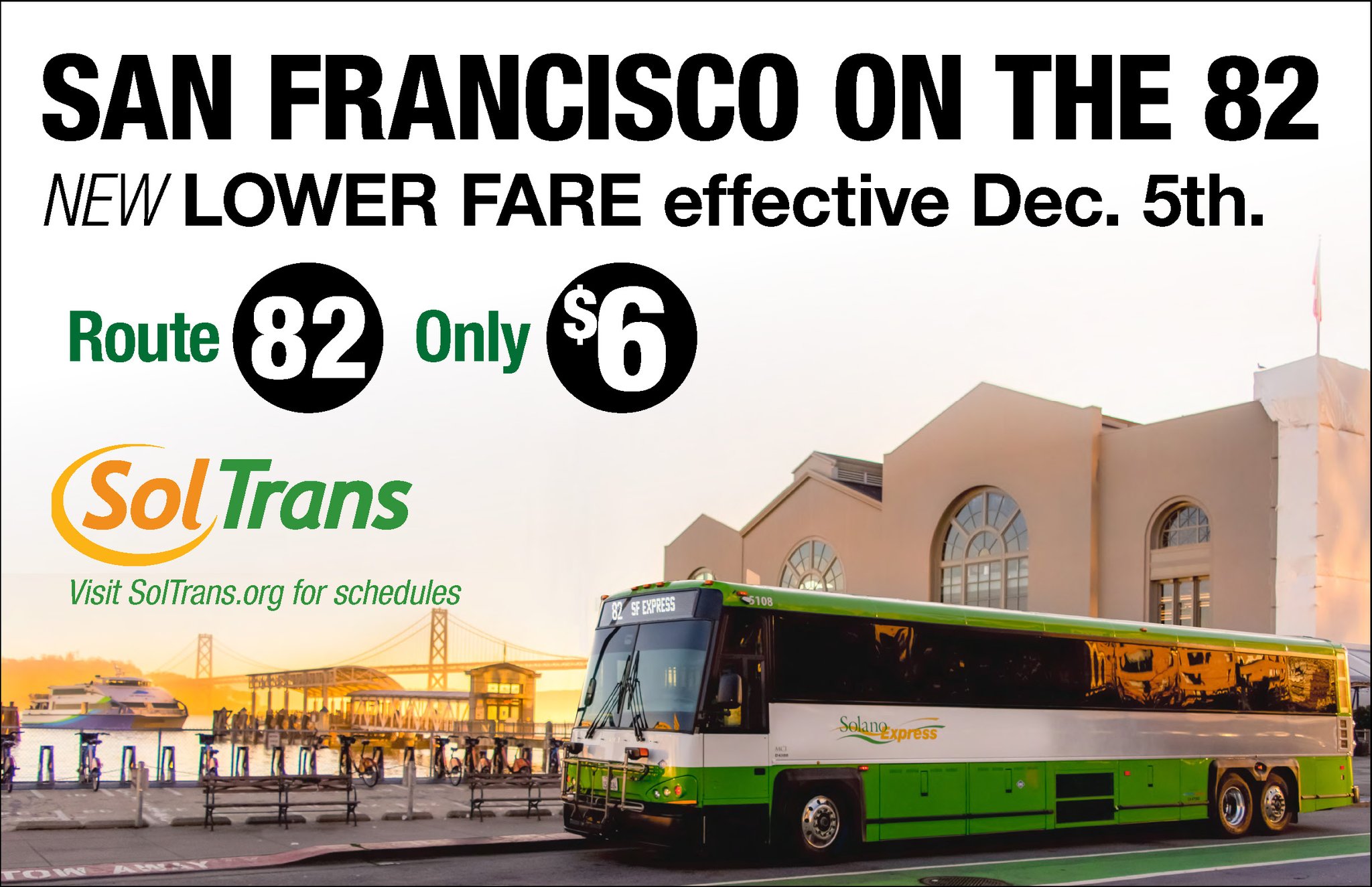 SolTrans - Today's the Day! Now you can ride the Route 82... | Facebook