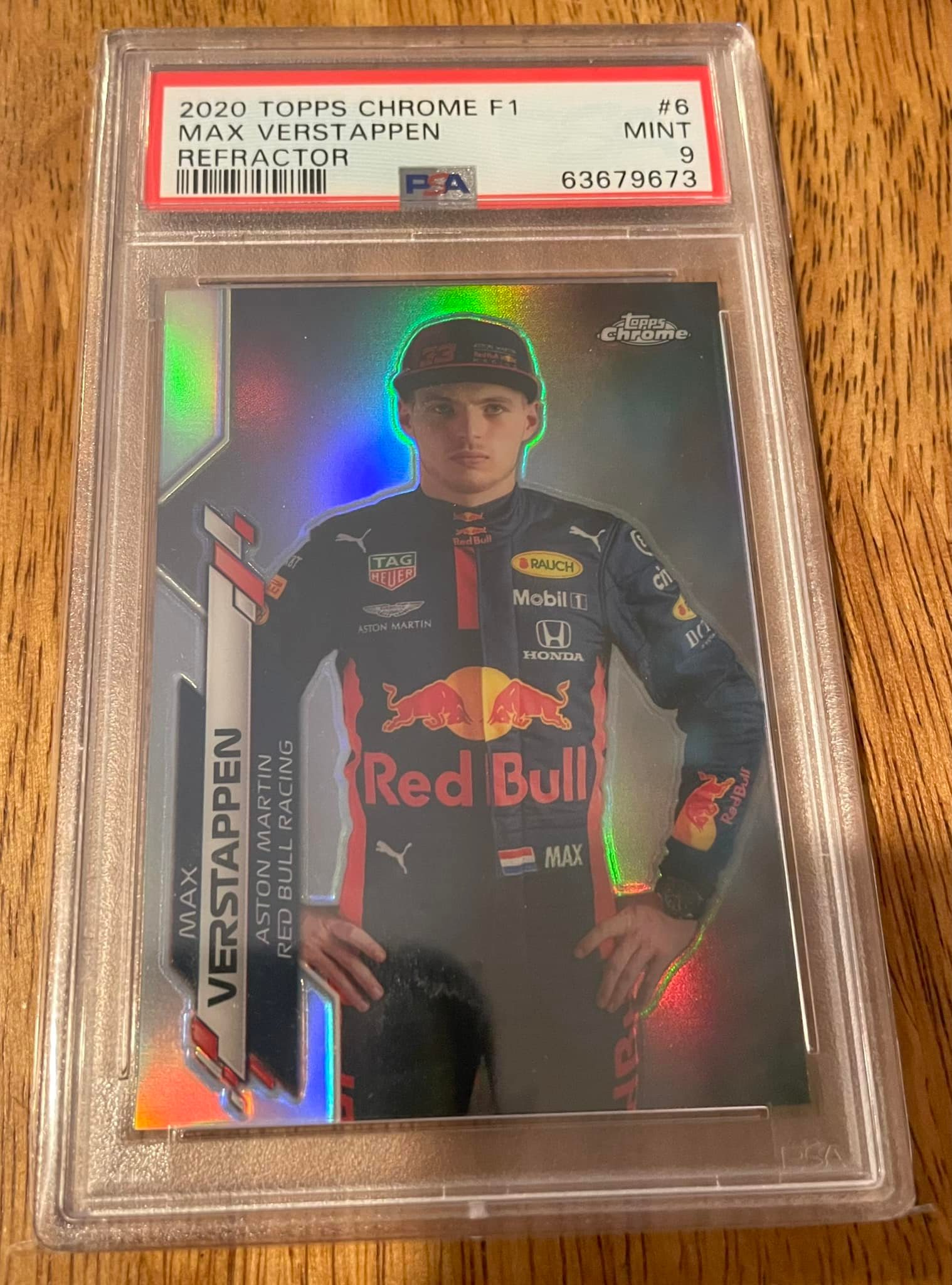 JUST SOLD: This Max Verstappen 1/1 Superfractor from Topps Chrome